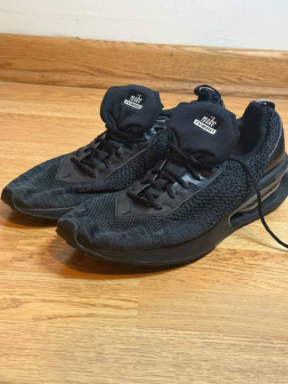 Nike Men's Black FlyKnit Athletic Sneakers